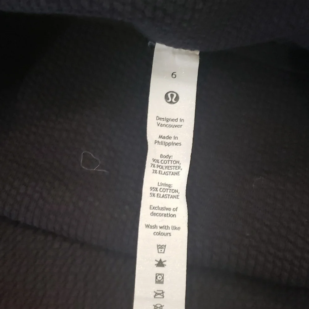 LULULEMON ATHLETICA WOMEN'S Oversized Textured Funnel-Neck Pullover SIZE 6